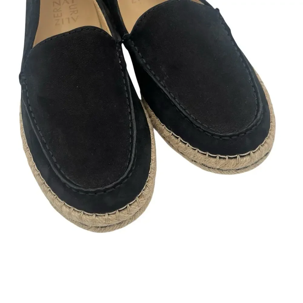 Naturalizer Alexa Flat Espadrille Black Suede Size 8  *FINAL PRICE*